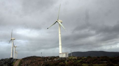 Un parque e�lico en la comarca do Barbanza