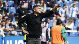 Antonio Hidalgo, en un partido en el estadio de Riazor