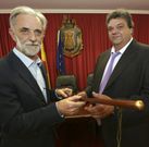 Ant�n Carracedo con Jos� Manuel Mouzo. 