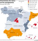 Inversiones de Aena en los aeropuertos