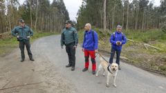 Imagen de archivo de Thor durante un operativo de b�squeda de un hombre en Monfero.