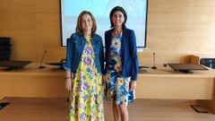 La decana de la Facultad de Derecho, Marta Fern�ndez y la vicerrectora del campus Elena Rivo, presentaron  la cuarta edici�n del Congreso Internacional del Agua