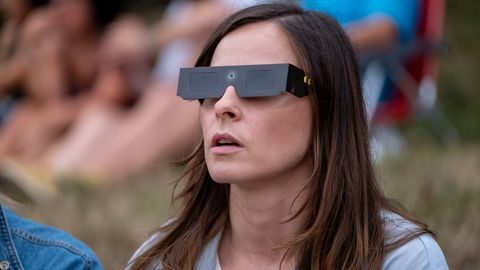 Eclipse total en Asturias desde el Parque de los Pericones, en Gij�n