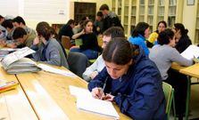Unha das aulas do instituto Vilar Ponte de Viveiro. 