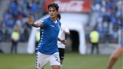 Edu Bedia en un encuentro con el Oviedo