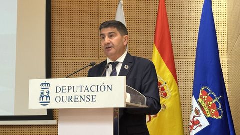 Pedro Blanco, en un acto que tuvo lugar este miércoles en Ourense