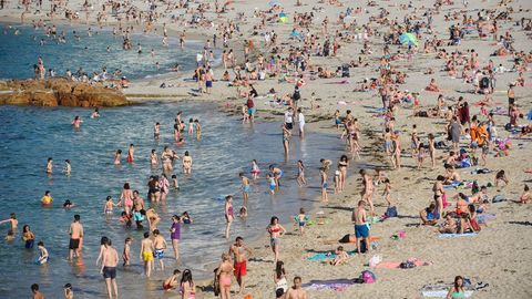 Playa de Riazor, en A Coruña