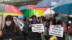ANPAS de toda Galicia protestan en Lugo por la supresion del Colegio publico de Baamonde