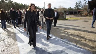 Rueda y la conselleira Allegue anunciaron la obra en enero.