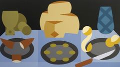 Detalle de la obra �Stilleven (Still Life after Clara Peeters)� en que Mejuto homenajea a la gran pintora flamenca
