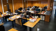 Oficina de la Xunta, en la sede administrativa de San Caetano