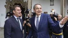 Feijoo salud� a Zapatero en el Hostal dos Reis Cat�licos