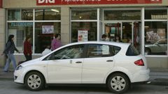 Un taxi en una calle de Quiroga, en una imagen de archivo