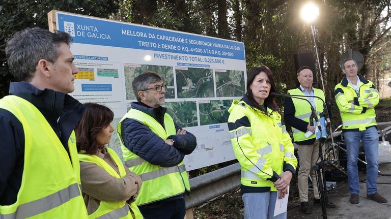Visita de la Xunta a las obras, a principios de marzo