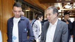 Iago Aspas y Abel Caballero en una recepci�n en el Concello de Vigo