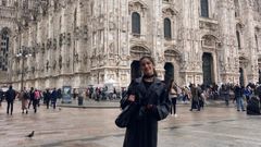 Manuela Campos Neira, alumna de Xestin Industrial da Moda, en Miln, donde hace las prcticas de ltimo curso desde el pasado mes de febrero