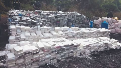 La Global Drug Intelligence Network (GDIN) requis� en Santo Domingo (Rep�blica Dominicana) 9.800 kilos de coca�na.