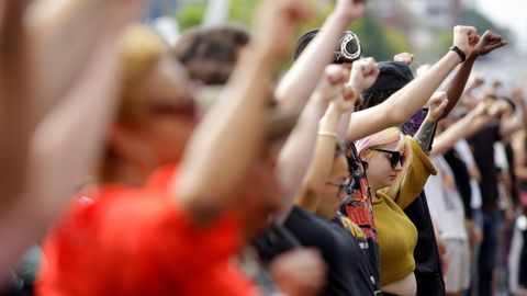 Protestas anti racistas en San Luis (Estados Unidos)