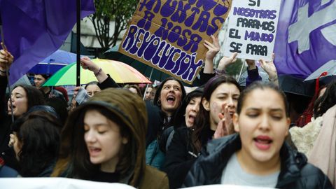 Huelga del 8-M en Santiago