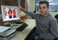 David L�pez visit� ayer por la tarde la delegaci�n de La Voz de Galicia en Monforte. 