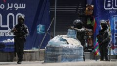 Fuerzas israel�es, en las instalaciones de la Agencia de Naciones Unidas para los Refugiados en Jerusal�n