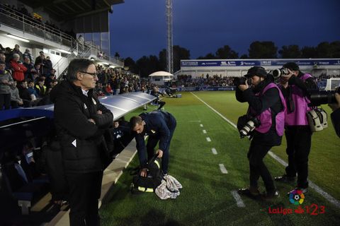 Anquela Huesca Real Oviedo.Anquela, antes del encuentro frente al Huesca