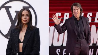 Ana de Armas y Tom Cruise, en sendos estrenos cinematogrficos.