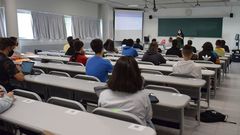 Imagen de una clase presencial en la Universidade de Vigo el pasado mes de septiembre