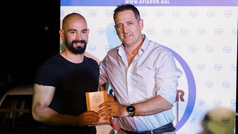 Todas las imágenes de la fiesta de fin de curso de Afiador.Manuel Pérez premió a Héctor Otero por su trabajo en el cuadro técnico de la UD Ourense