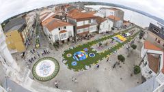 Las Alfombras Florales de Ares desde el cielo
