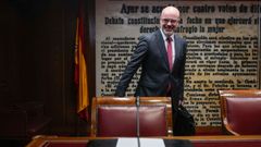 El delegado del Gobierno, Francisco Martn, en su declaracin este lunes en la comisin de investigacin del caso Koldo en el Senado.