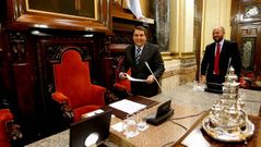 Las im�genes del pleno extraordinario de A Coru�a