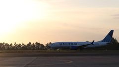 El avi&oacute;n, reci&eacute;n aterrizado en Santiago