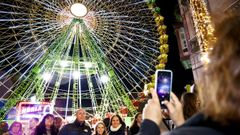 Vigo, a rebosar con las luces de Navidad