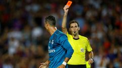 Momento de la expulsi�n de Cristiano Ronaldo