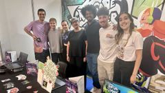El equipo de la EPEF, en el Game Fest de Barcelona