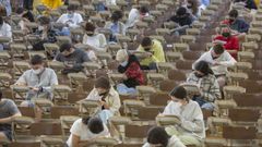 Imagen de archivo del inicio de los ex�menes de la selectividad el pasado mes de junio