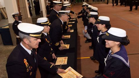 Un momento de la entrega de diplomas
