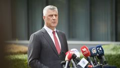 El presidente de la Repblica de Kosovo, Hashim Thaci