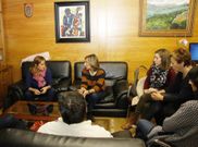 La presidenta de la Diputaci�n hizo su primera visita oficial a Forcarei. 