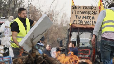 Imagen de las protestas celebradas este lunes en Valladolid