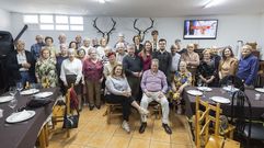 La familia de ambas entidades, reunida este s�bado en Casa Josefa, A Mata 