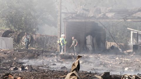 As� est� la zona de la explosi�n en Tui