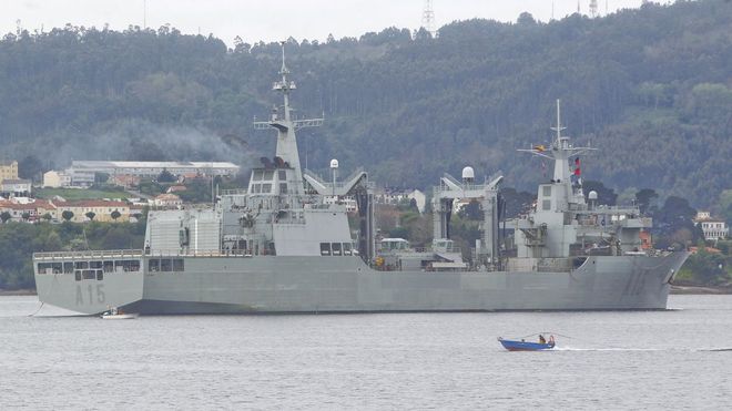 En la fotograf�a, el buque Cantabria, con base en Ferrol. 