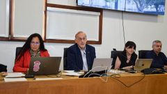 Reigosa, en el centro, en su �ltima reuni�n del consejo de gobierno