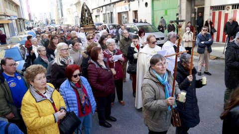 Viacrucis procesional de la parroquia de San Francisco Javier de A Coru�a