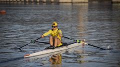 Imagen de archivo de Caetano Horta entrenando en Noia