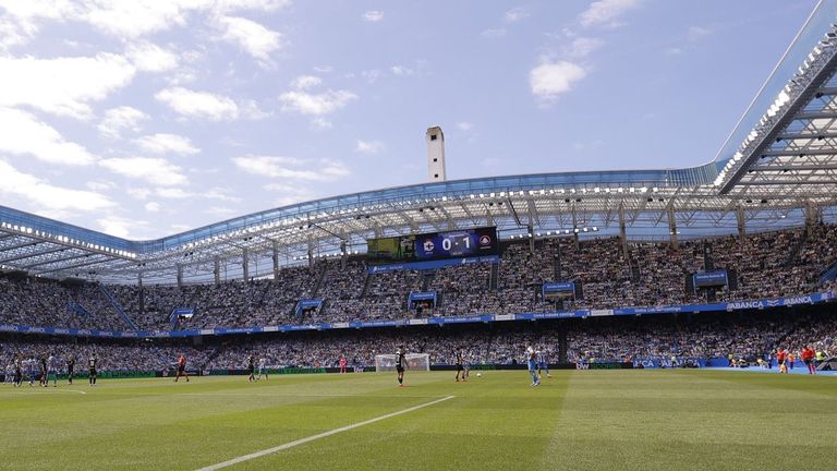 El estadio Abanca Riazor, durante el D�por-Andorra de esta temporada.