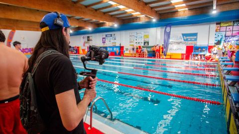 C&aacute;maras trabajando en la prueba de salvamento