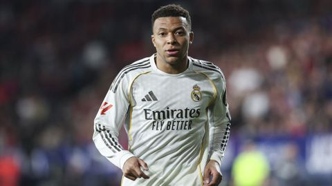 Kylian Mbapp�, en un partido del Real Madrid